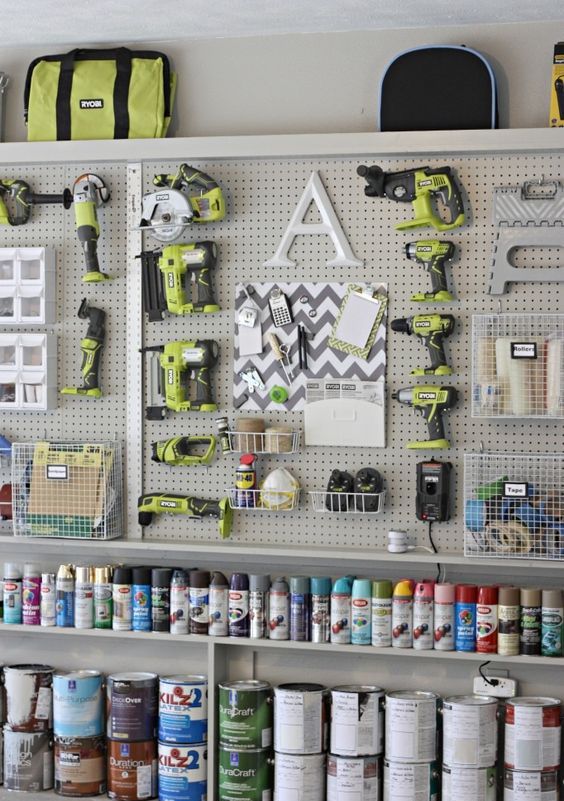 pegboard tool storage