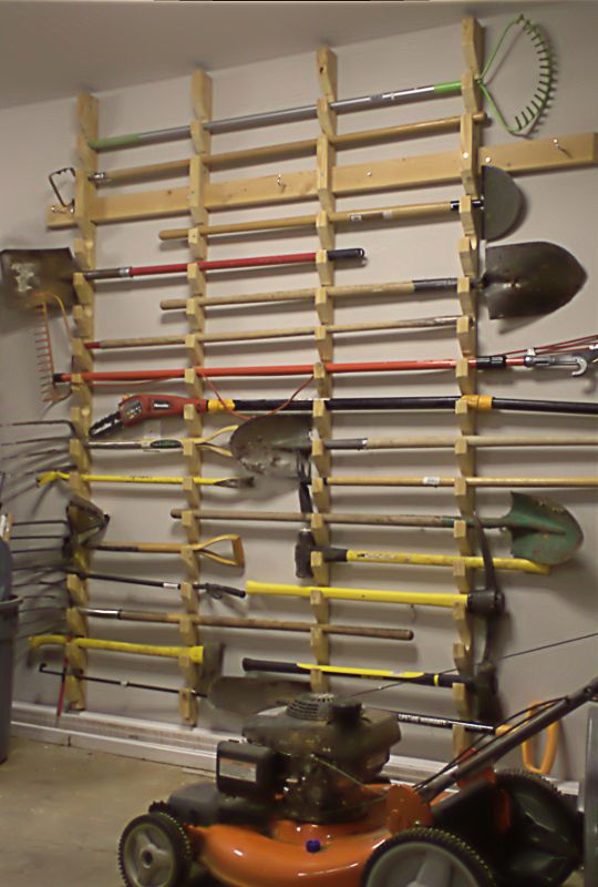 wall garden tool rack