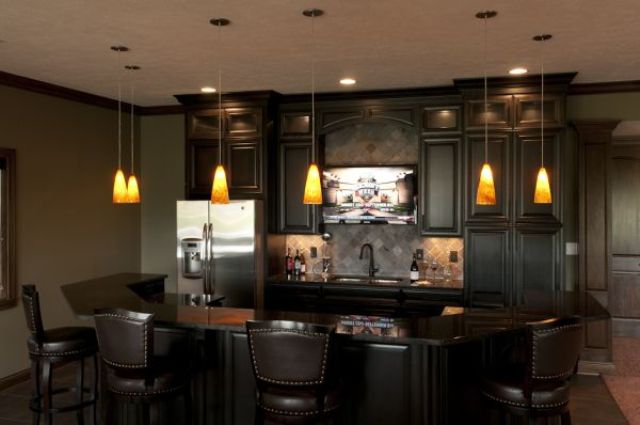 dark basement bar for relaxation