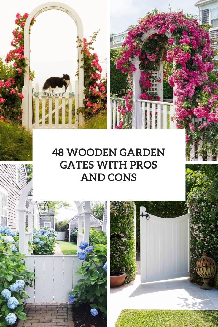 wooden garden gates with pros and cons