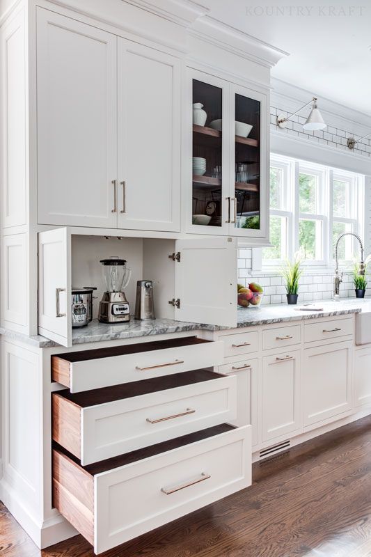 a mini cabinet with appliances and various drawers for storing stuff for coffee and tea is a cool idea for any kitchen