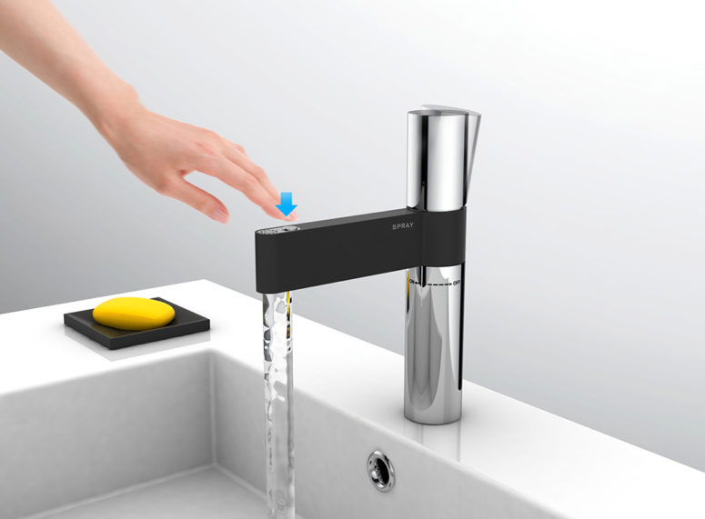 Spray Faucet by Mo Zhong Cai and Su HaiFeng (via www.yankodesign.com)