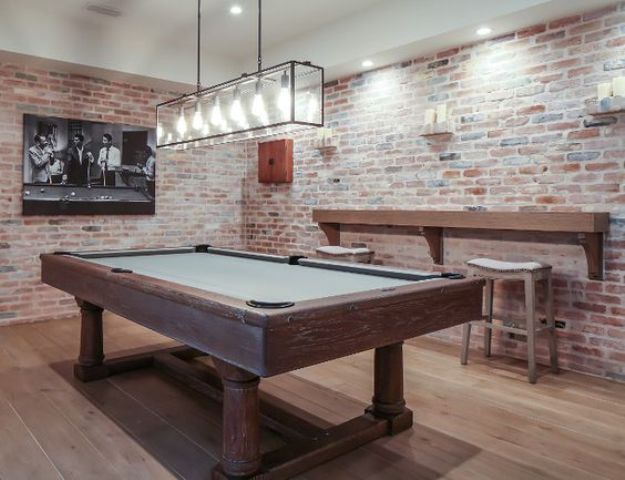 industrial basement pool room