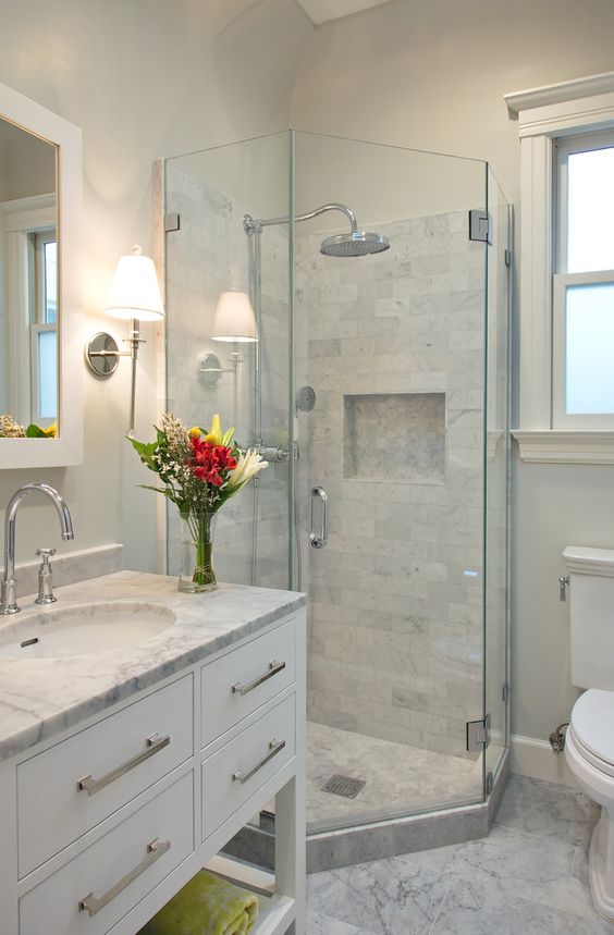 marble basement bathroom