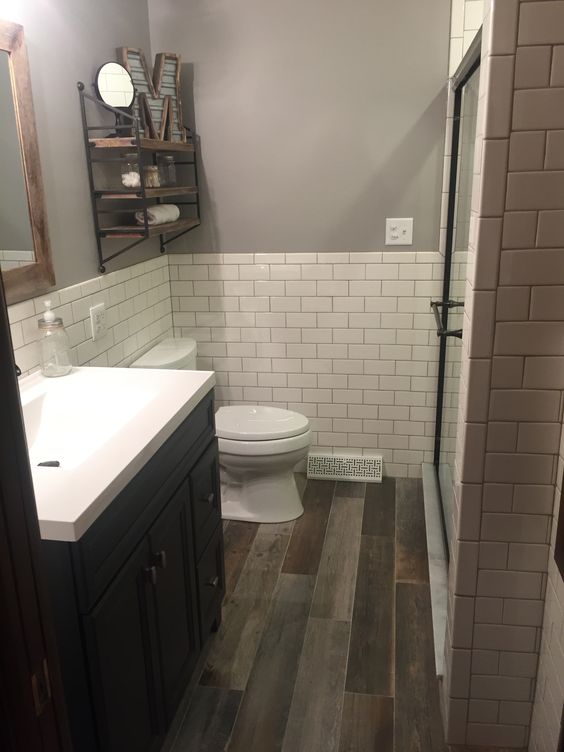 rustic bathroom with some industrial touches