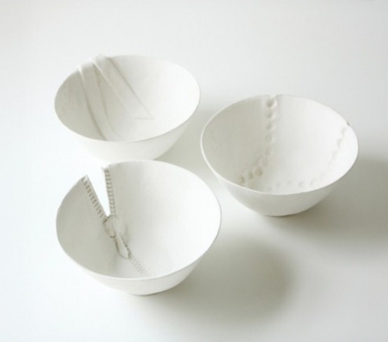 Surrealistic Tableware Collection Imitating Clothes