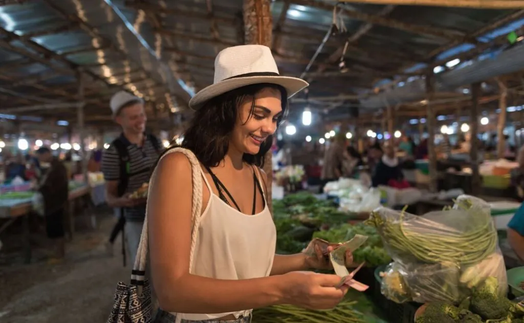 Woman at market