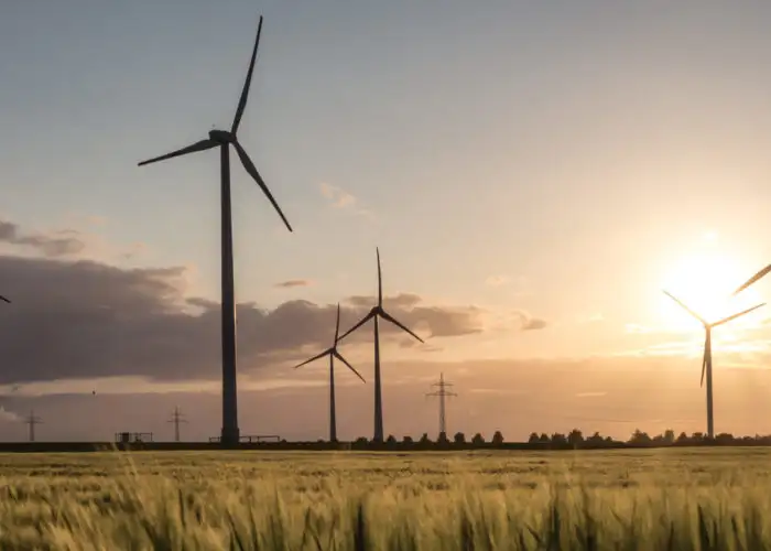 Wind turbine farm