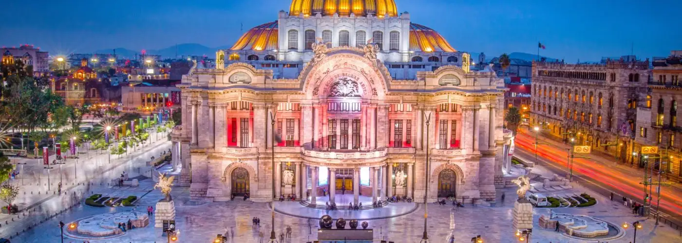 The Fine Arts Palace aka Palacio de Bellas Artes in Mexico City, Mexico