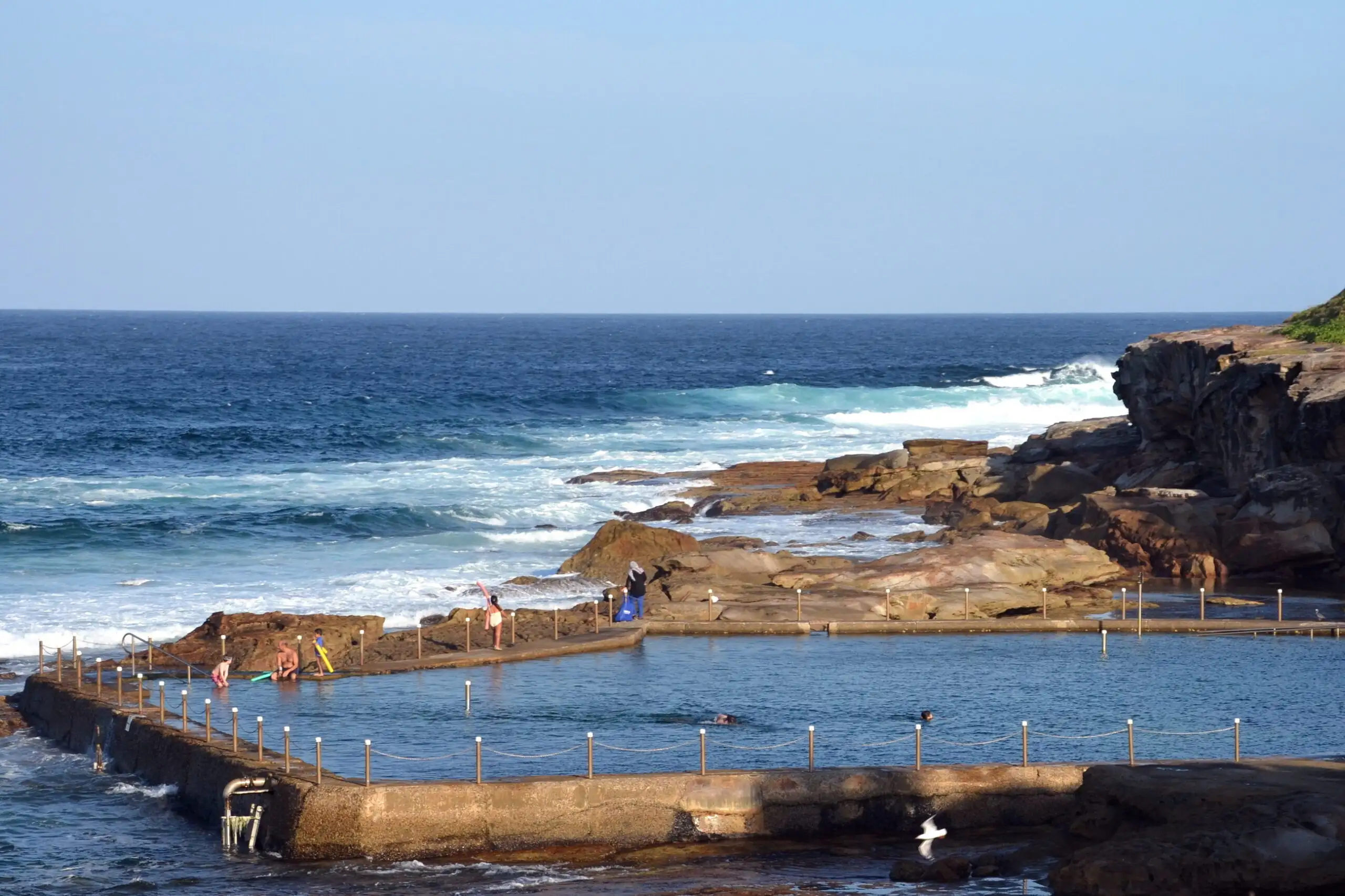 Outdoor swimming pool at Malabar beach (Sydney, NSW, Australia)