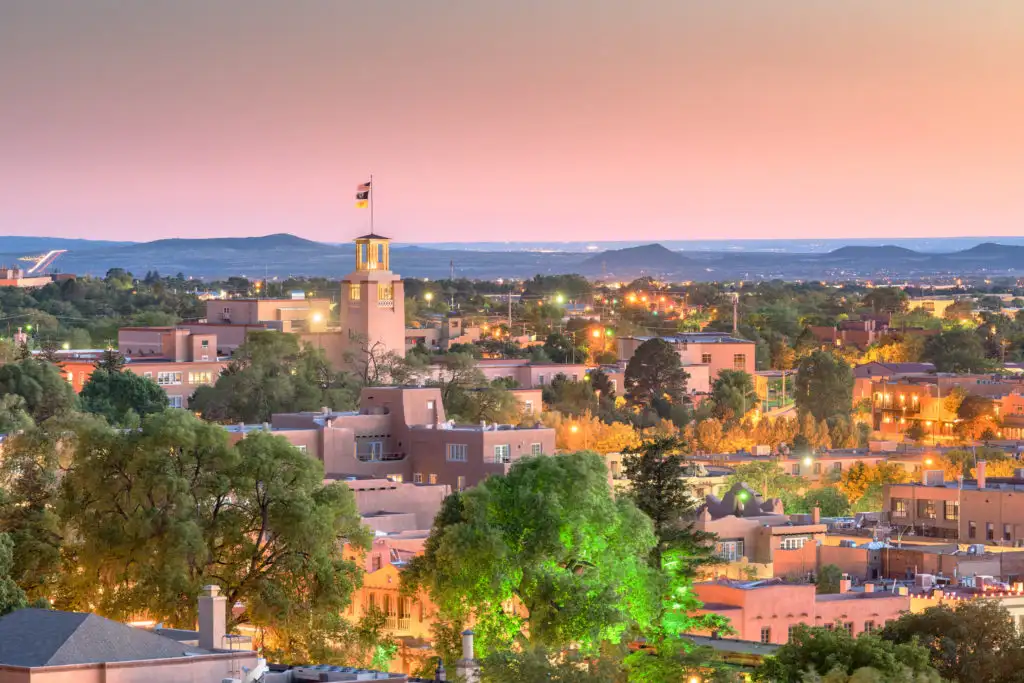 Sunset in Santa Fe, New Mexico