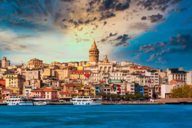 Skyline view of Istanbul, Turkey