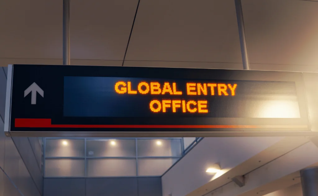 Airport Terminal Global Entry Sign Immigration Visa Office