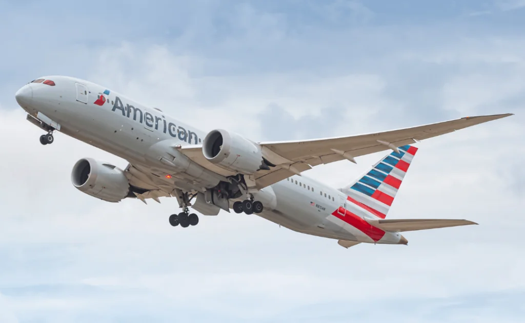 American Airlines Airplane Taking off