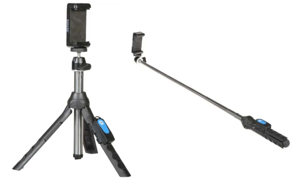 Bower - 6-in-1 Professional 36_ Tripod - Black