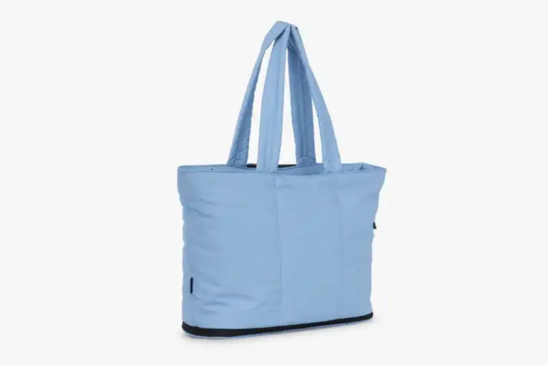 CALPAK Luka Expandable Laptop Tote in light blue