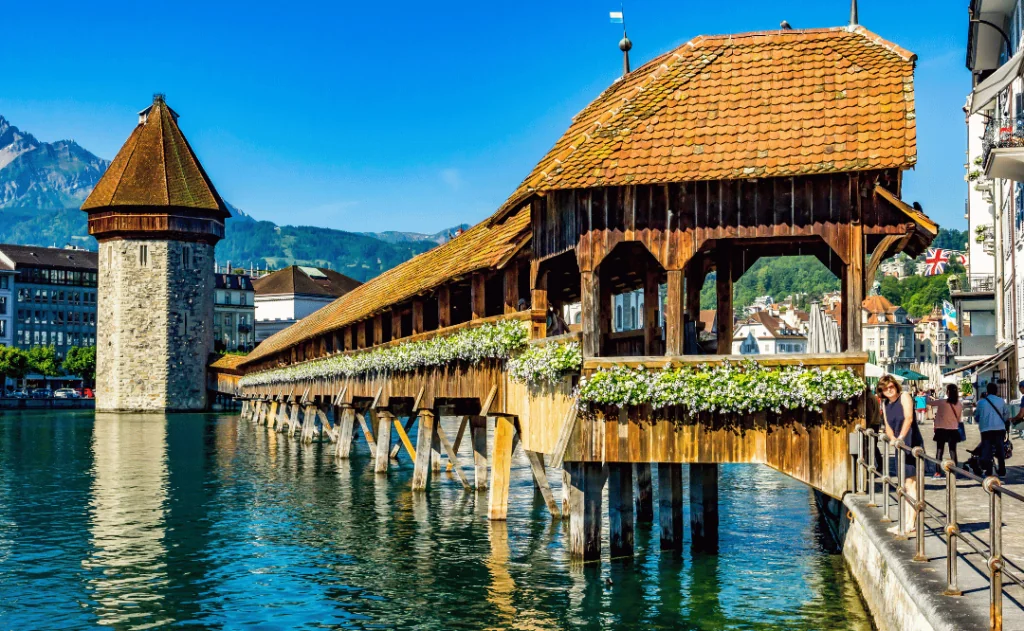 Chapel Bridge, Lucerne in Switzerland