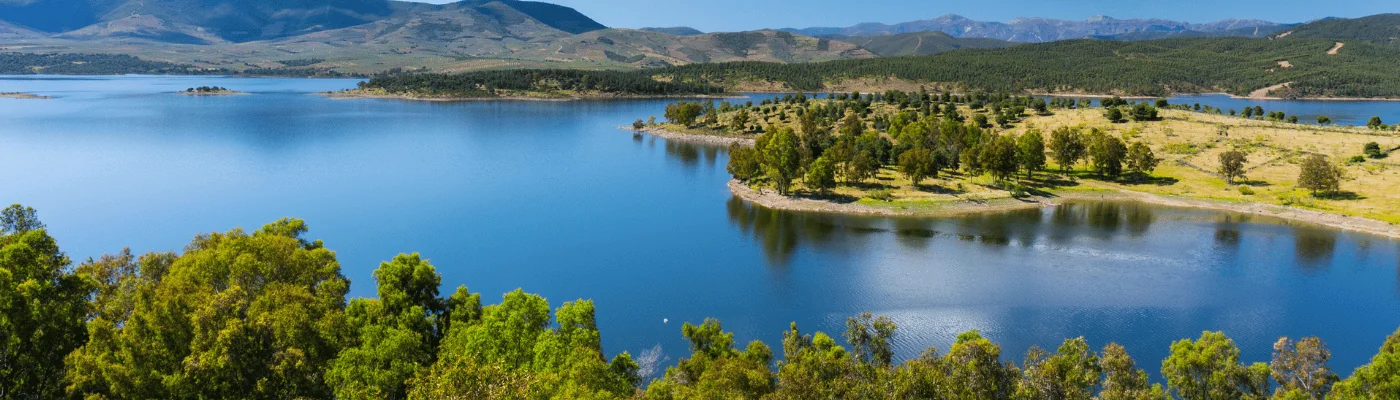 Gabriel y Galan dam, Granadilla, Ambroz Valley, Cáceres, Extremadura, Spain, Europe