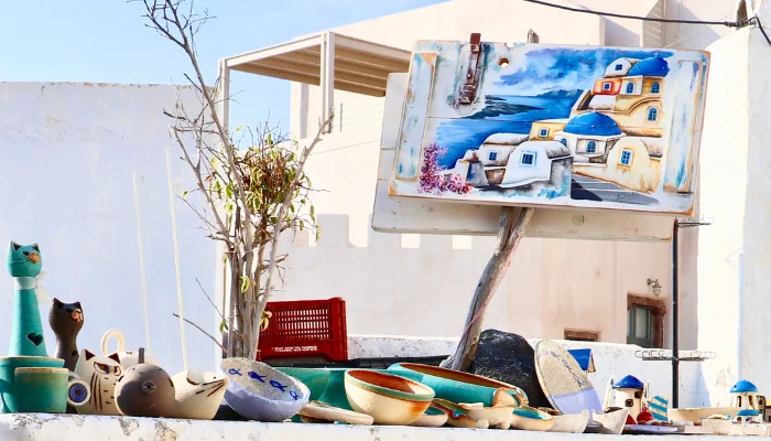 Header - Tourist shop in Santorini