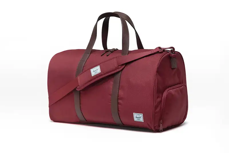 Herschel Supply Co. Bennett Duffle in maroon, a great weekend travel bag for men