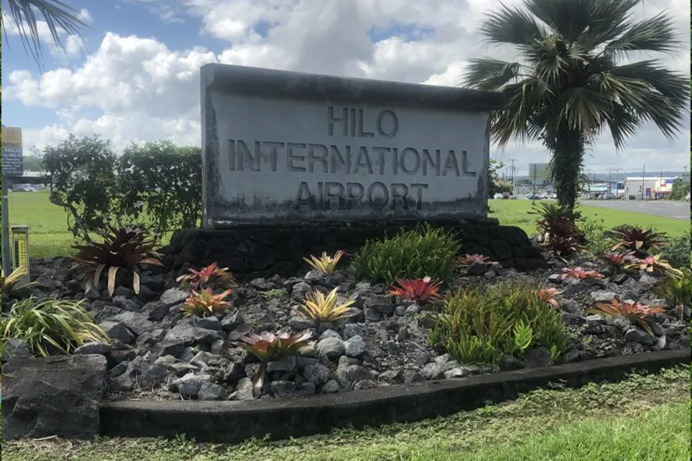 Hilo International Airport Welcome Sign