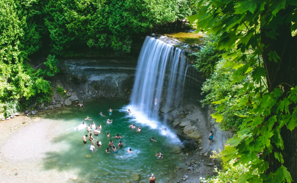 Manitoulin Island Summer Waterfall