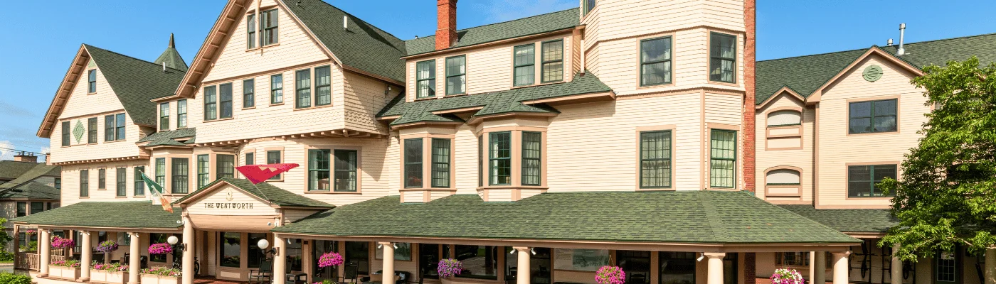 Façade of the Wentworth, Jackson, New Hampshire Review Header