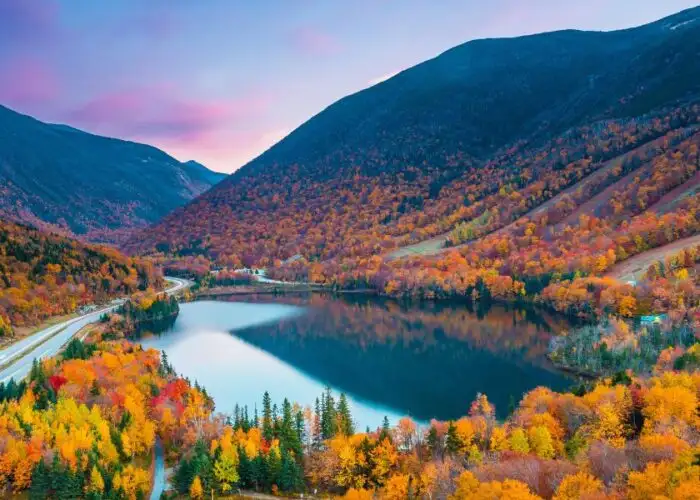 Fall foliage in New England