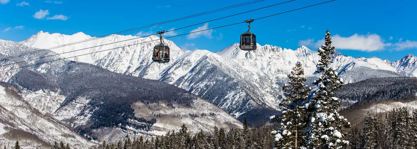 The Eagle Bahn Gondola in Vail, Colorado, USA